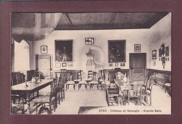 Château de VALANGIN - Grande salle - 1924