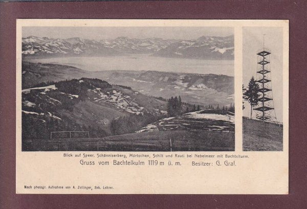 Gruss vom BACHTEL-KULM - 1906