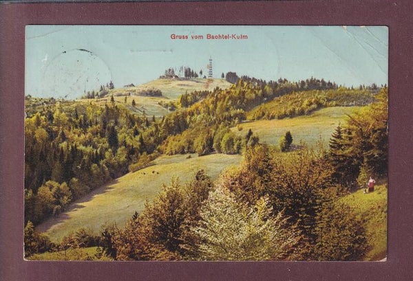 Gruss vom BACHTEL-Kulm - 1911 Langstempel WERNETSHAUSEN