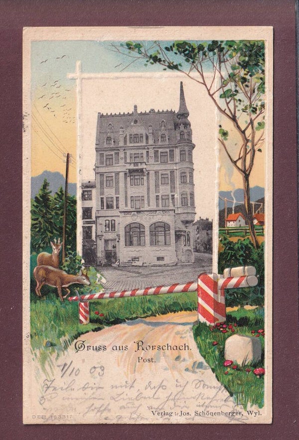 Gruss aus RORSCHACH - Post - 1903