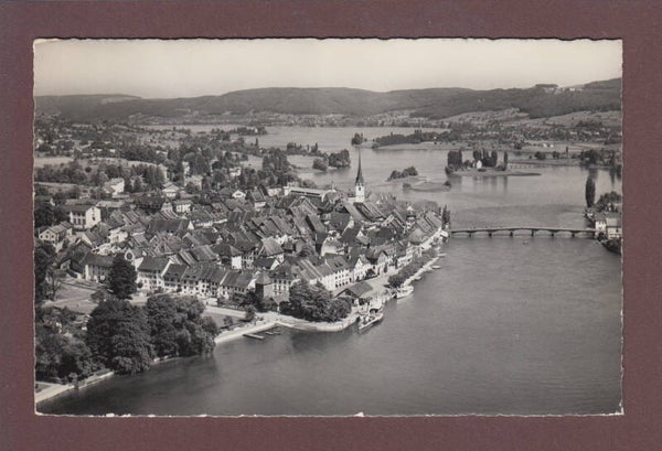 STEIN AM RHEIN - Flugaufnahme - Stempel Kiosk Schifflände
