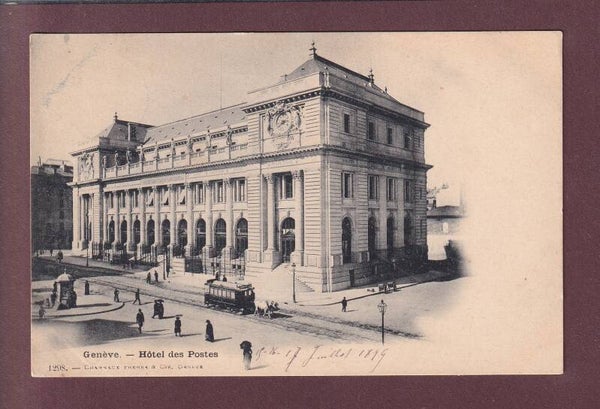 GENEVE - Hôtel des Postes - Tram