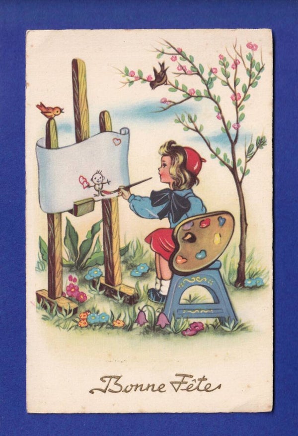 ENFANT - Jeune Fille peintre