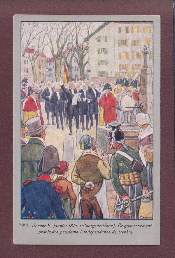 GENEVE - Indépendance - Centenaire 1914