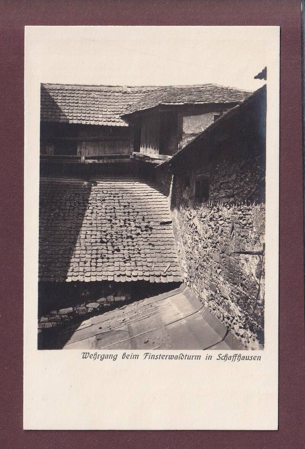 SCHAFFHAUSEN - Wehrgang beim Finsterwaldturm