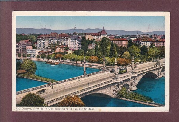 GENEVE - Pont de la Coulouvrenière - 1930