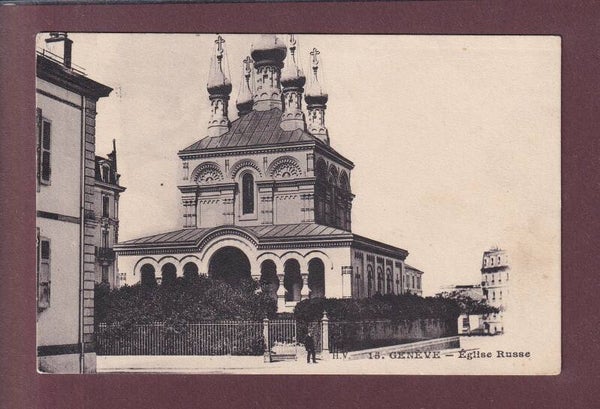GENEVE - Eglise Russe - 1913