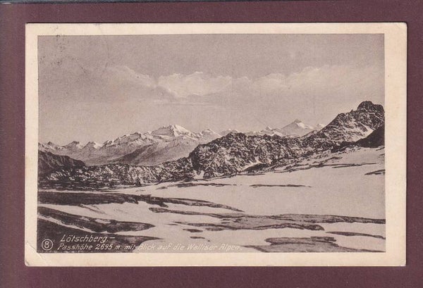 LÖTSCHBERG - Passhöhe - 1924 // Eckbug //