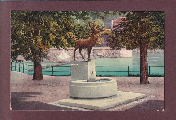 ZÜRICH - Hirschbrunnen am Platzspitz - 1915