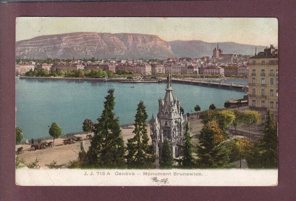 GENEVE - Monument Brunswick - 1907 Obl. Linéaire