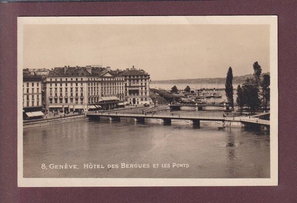 GENEVE - Hôtel des Bergues - 1928