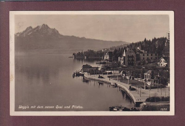 WEGGIS - Quai - Pilatus - 1929