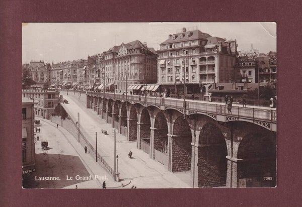 LAUSANNE - Grand Pont - 1919