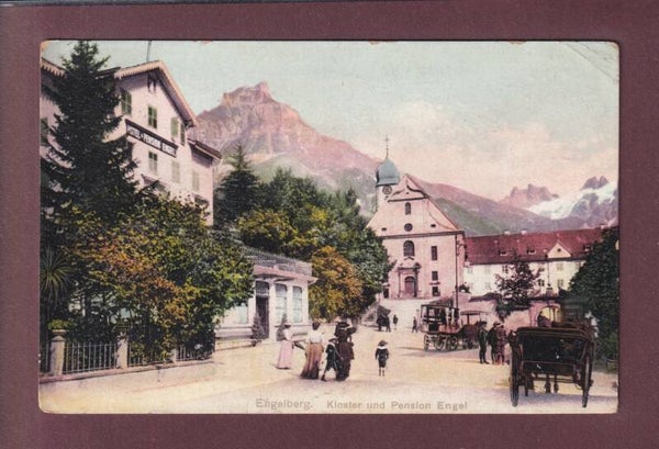 ENGELBERG - Kloster und Pension Engel - 1925 // Eckbug //