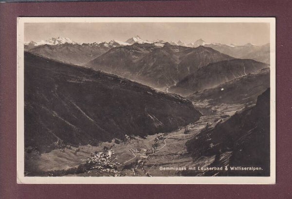 GEMMIPASS - Walliseralpen - Leukerbad - 1935