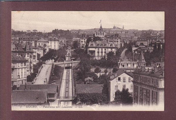 LAUSANNE - Ouchy - La Ficelle - 1921 // pli d'angle //