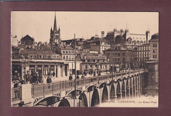 LAUSANNE - Grand Pont - 1918