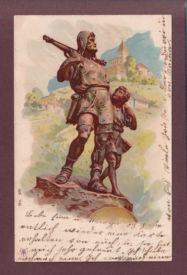 ALTDORF - Monument TELL - 1902 // Falte //