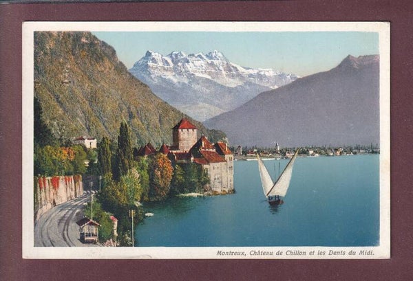 Château de CHILLON - Dents du Midi - Barque