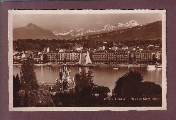 GENEVE - Rade et Mont-Blanc