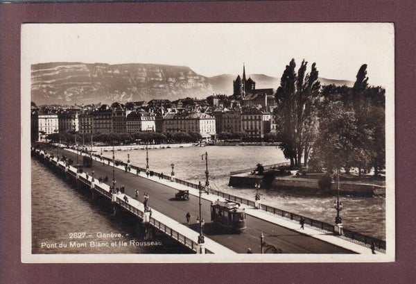 GENEVE - Pont du Mont-Blanc - Tram