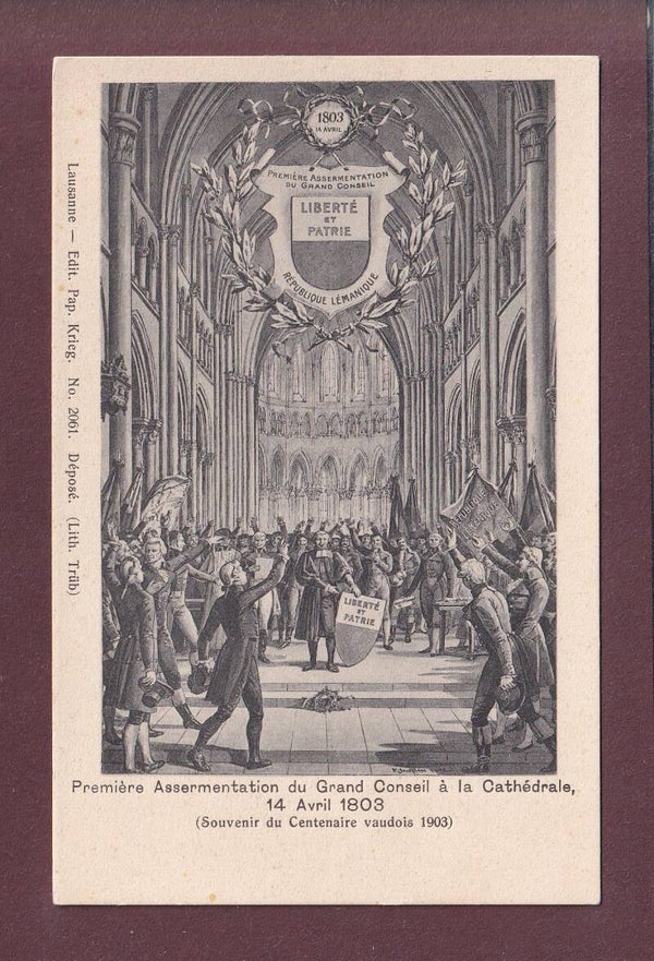 Centenaire vaudois - Cathédrale de LAUSANNE