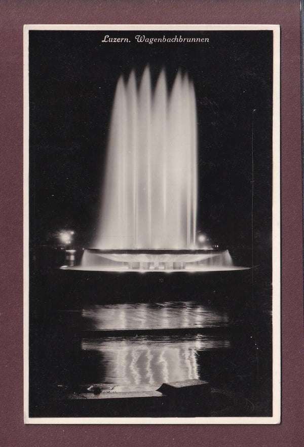 LUZERN - Wagenbachbrunnen bei Nacht
