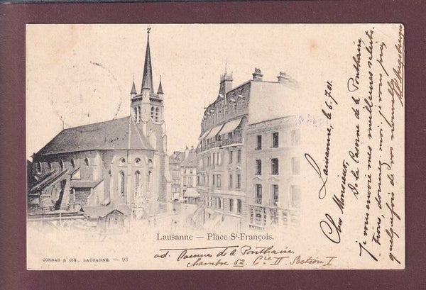 LAUSANNE - Place St. François - 1901
