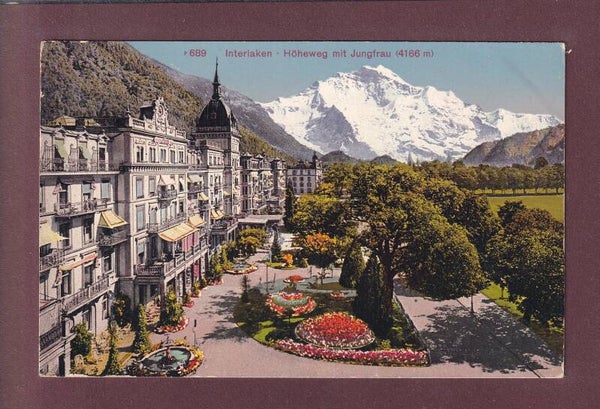 INTERLAKEN - Höheweg - Jungfrau - 1915