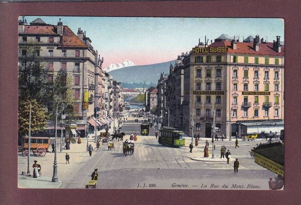 GENEVE - Hôtel Suisse - Tram