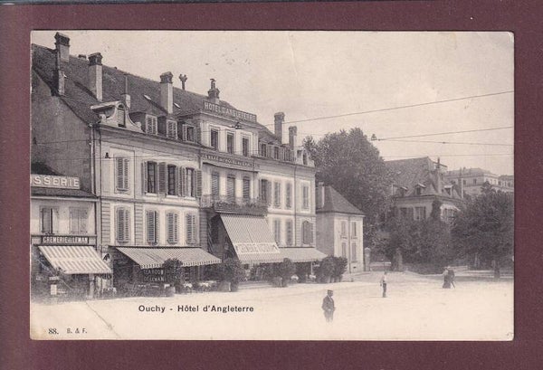 LAUSANNE - Ouchy - Hôtel d'Angleterre - 1912 // pli //