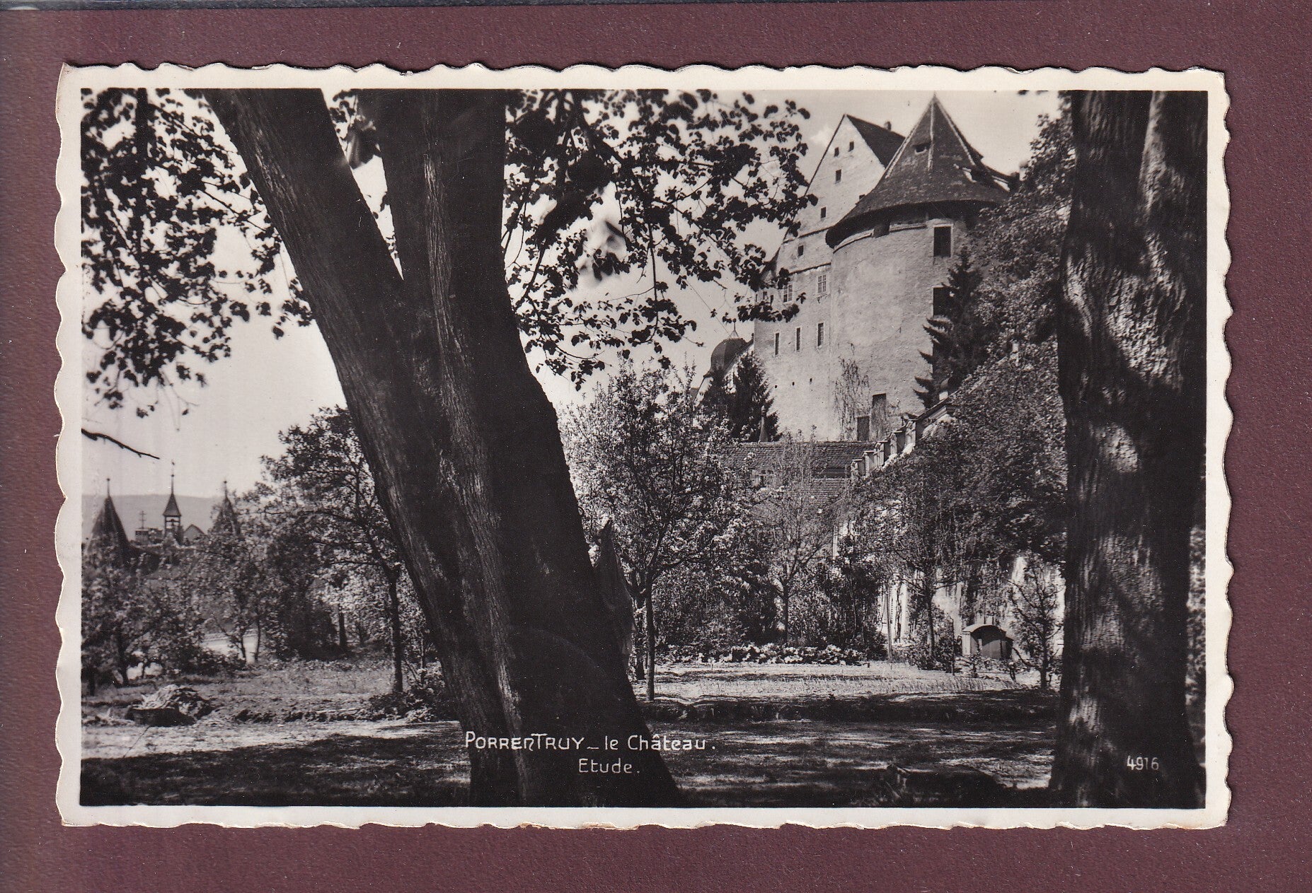 PORRENTRUY - Château Etude - 1951