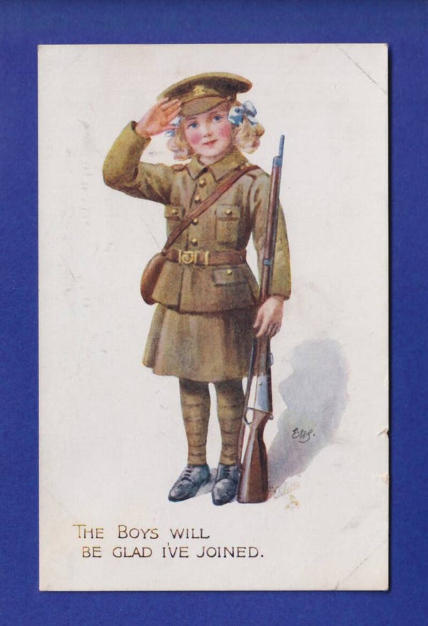 ENFANT - Jeune fille militaire - The boys will be glad