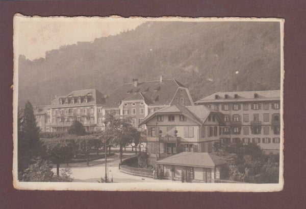RAGAZ - Teilansicht - Hotel Hof - 1914 // kleiner Riss //