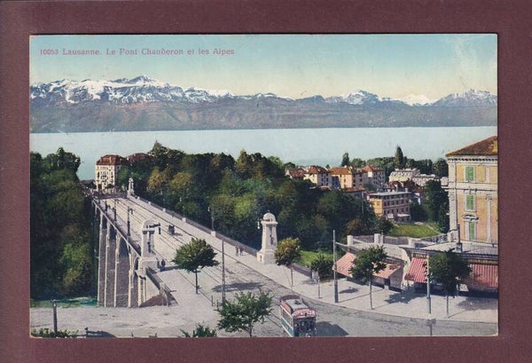 LAUSANNE - Pont Chauderon - Tram - 1915