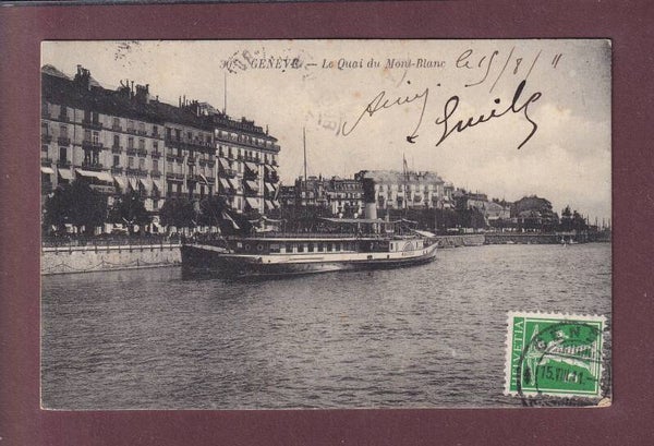 GENEVE - Bateau CGN MONTREUX - 1911