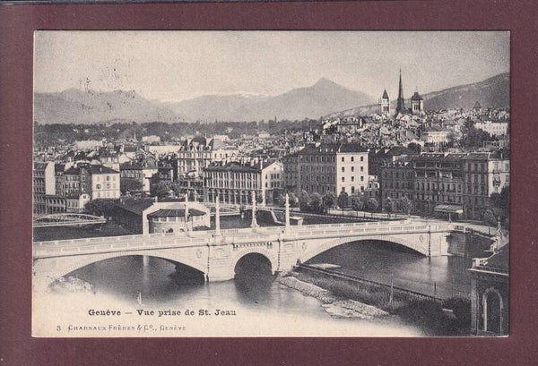 GENEVE - Vue prise de St. Jean - 1905