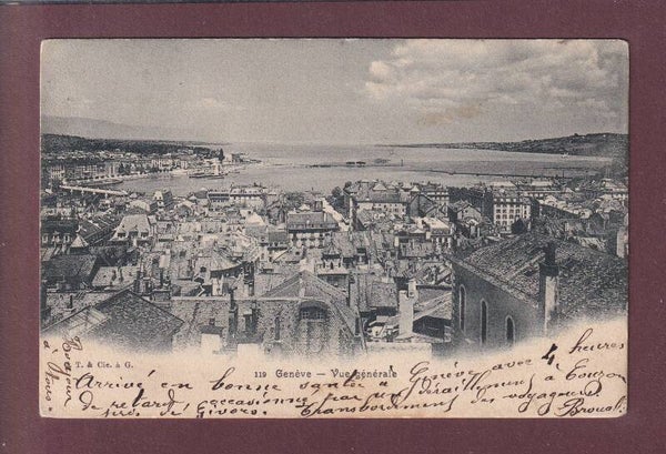 GENEVE - Vue générale - 1904
