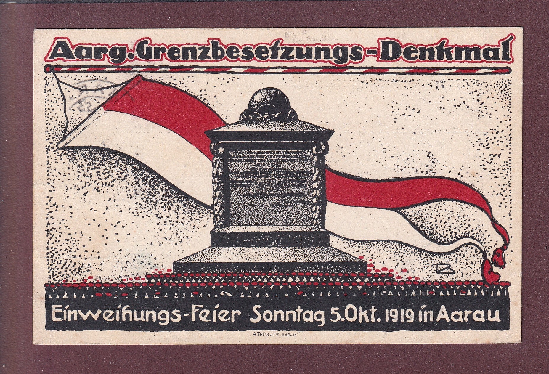 AARAU - Einweihungs-Feier 1919