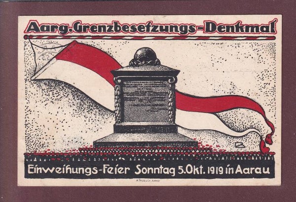 AARAU - Einweihungs-Feier 1919