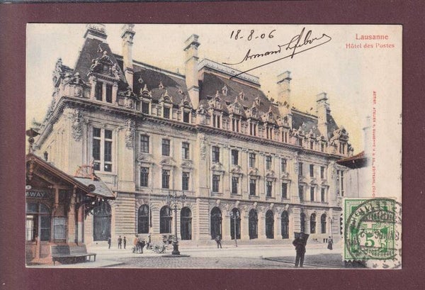 LAUSANNE - Hôtel des Postes - 1906
