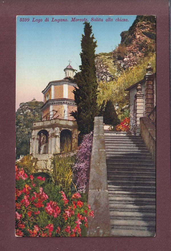 MORCOTE - Salita alla chiesa - 1937