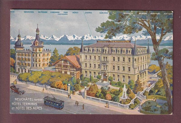 NEUCHÂTEL - Hôtel Terminus et Hôtel des Alpes