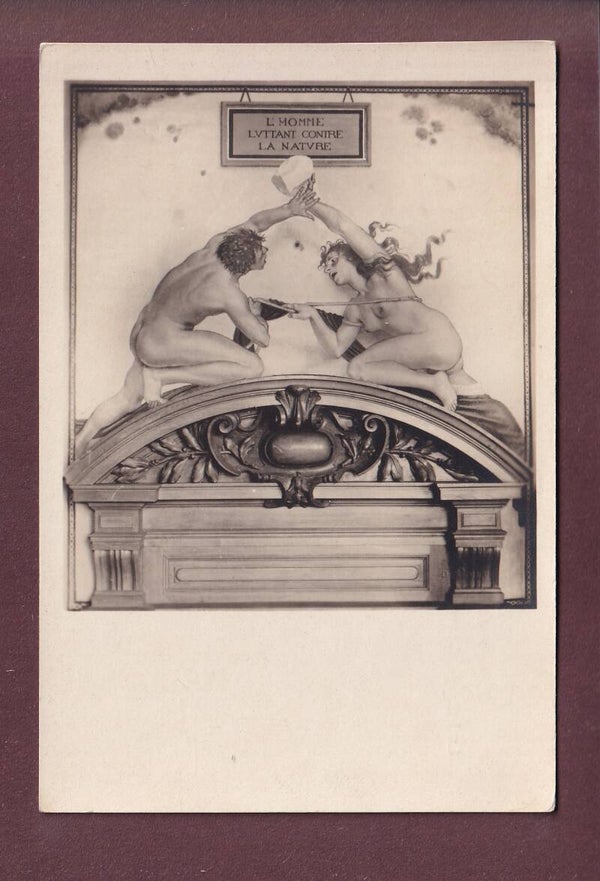 LAUSANNE - Palais de Rumine - Fresque