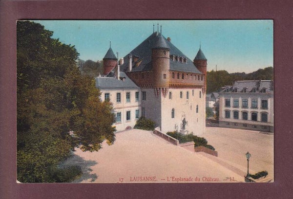 LAUSANNE - Esplanade du Château - 1915