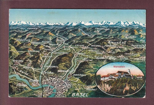 BASEL und Umgebung - Mariastein - Vogelschau