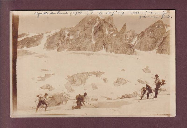 Photo - AIGUILLE DU TACUL - Alpinistes - 1913