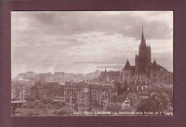 LAUSANNE - Vue partielle avec Cathédrale - 1921