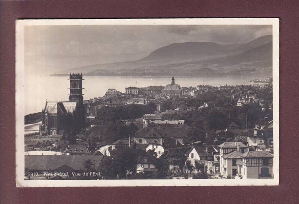 NEUCHÂTEL - Vue de l'Est - 1917