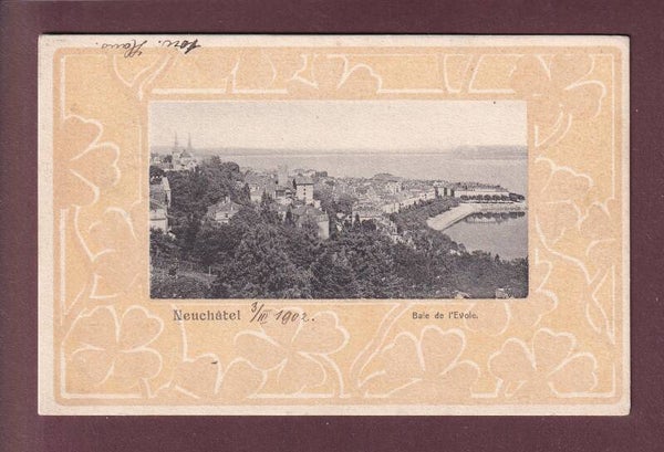 NEUCHÂTEL - Baie de l'Evole - 1902